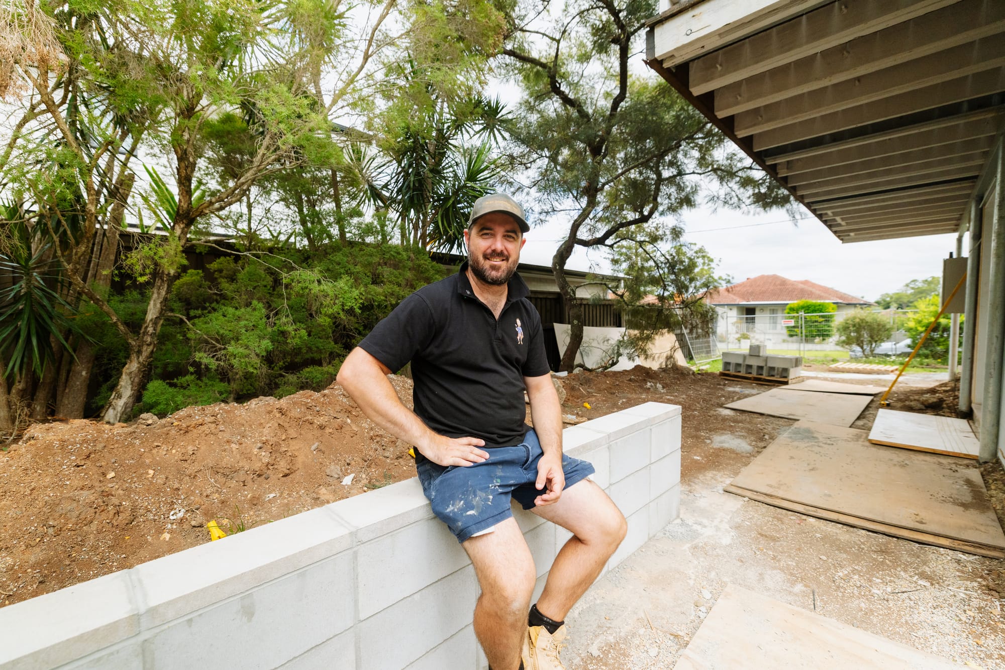 Tomas Farr at a construction site