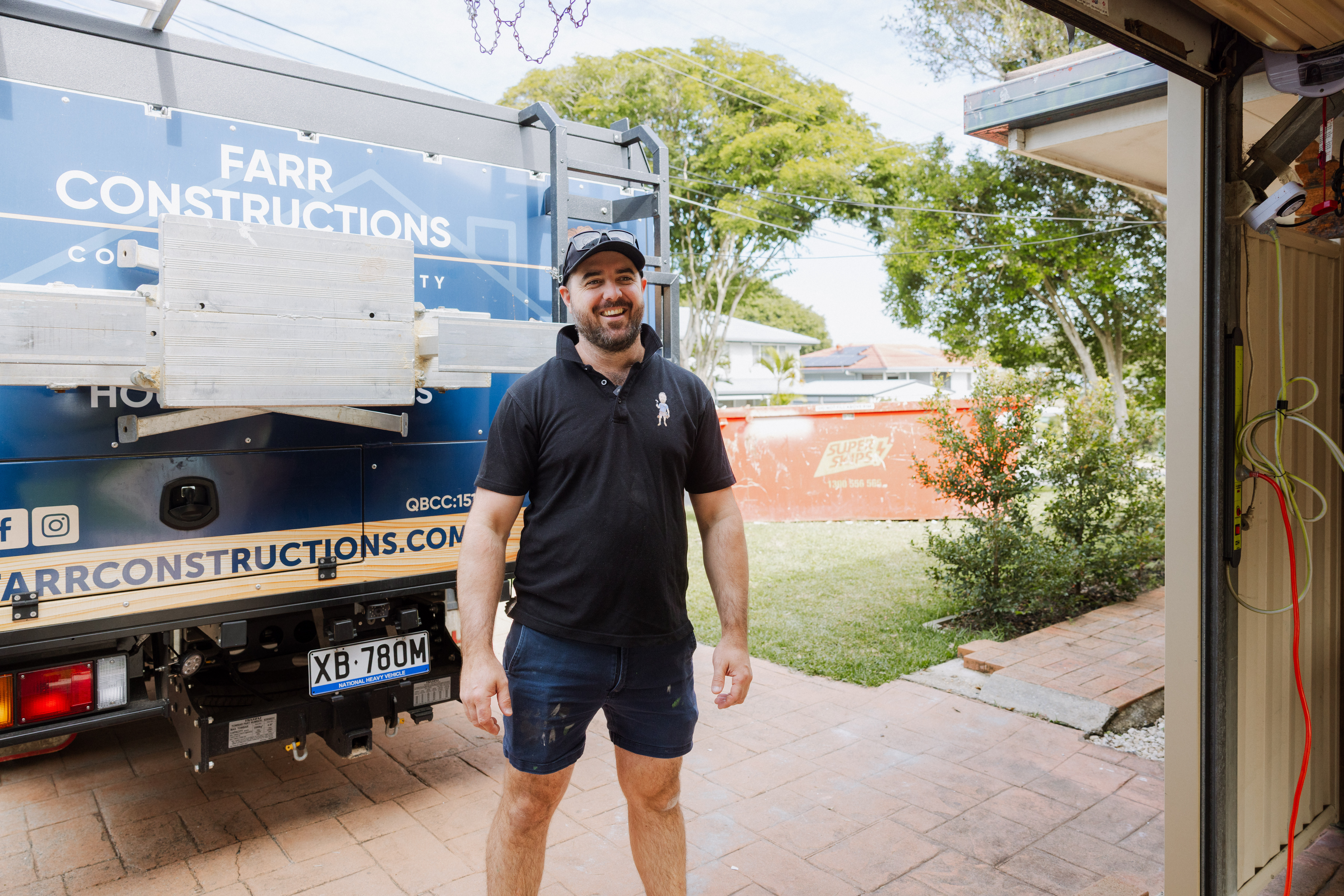 Tomas Farr, owner and builder at Farr Constructions, on site in Rochedale South Brisbane