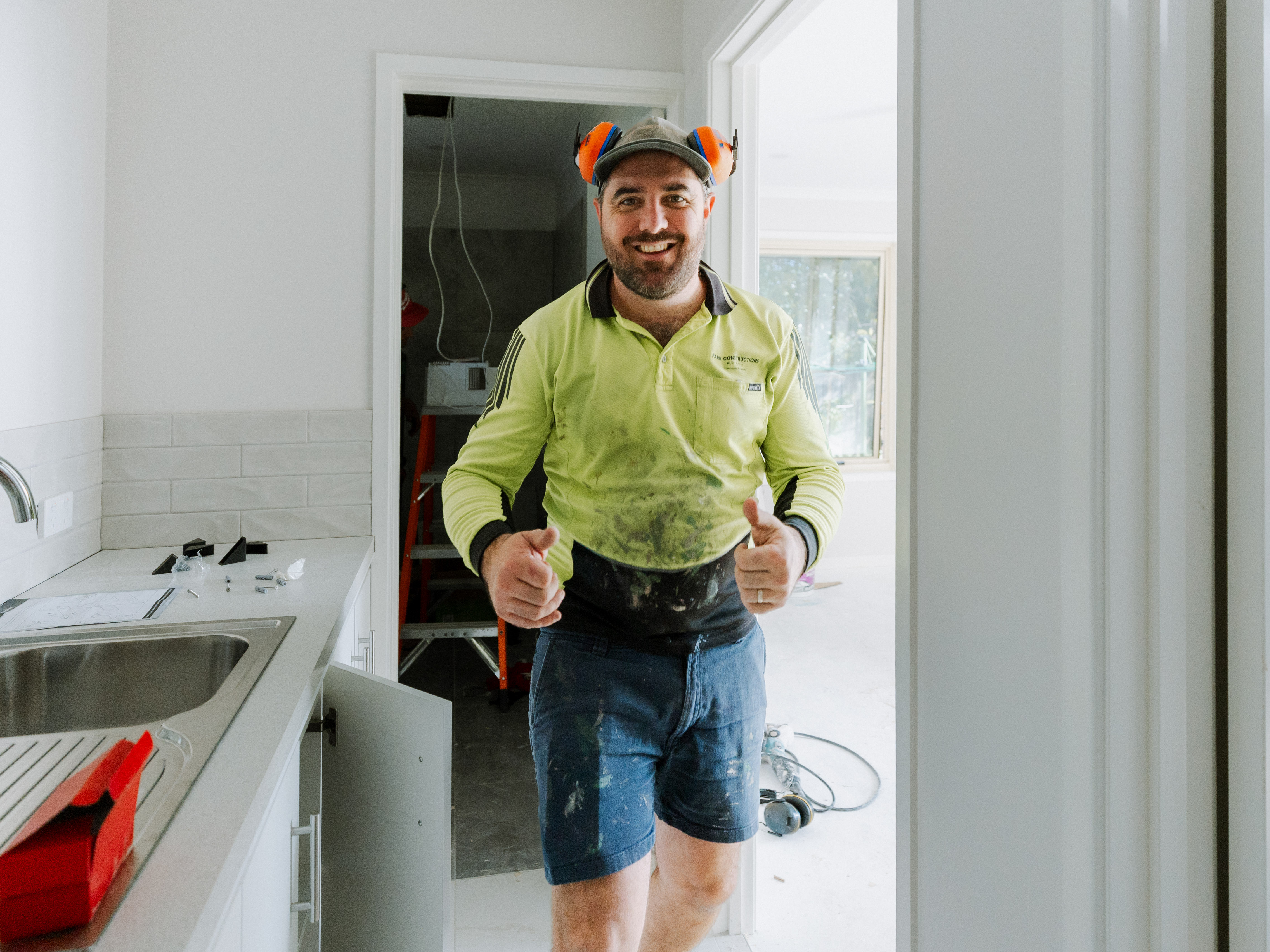 Kitchen fitout during house extension in Alexandra Hills Brisbane, managed by Tomas Farr