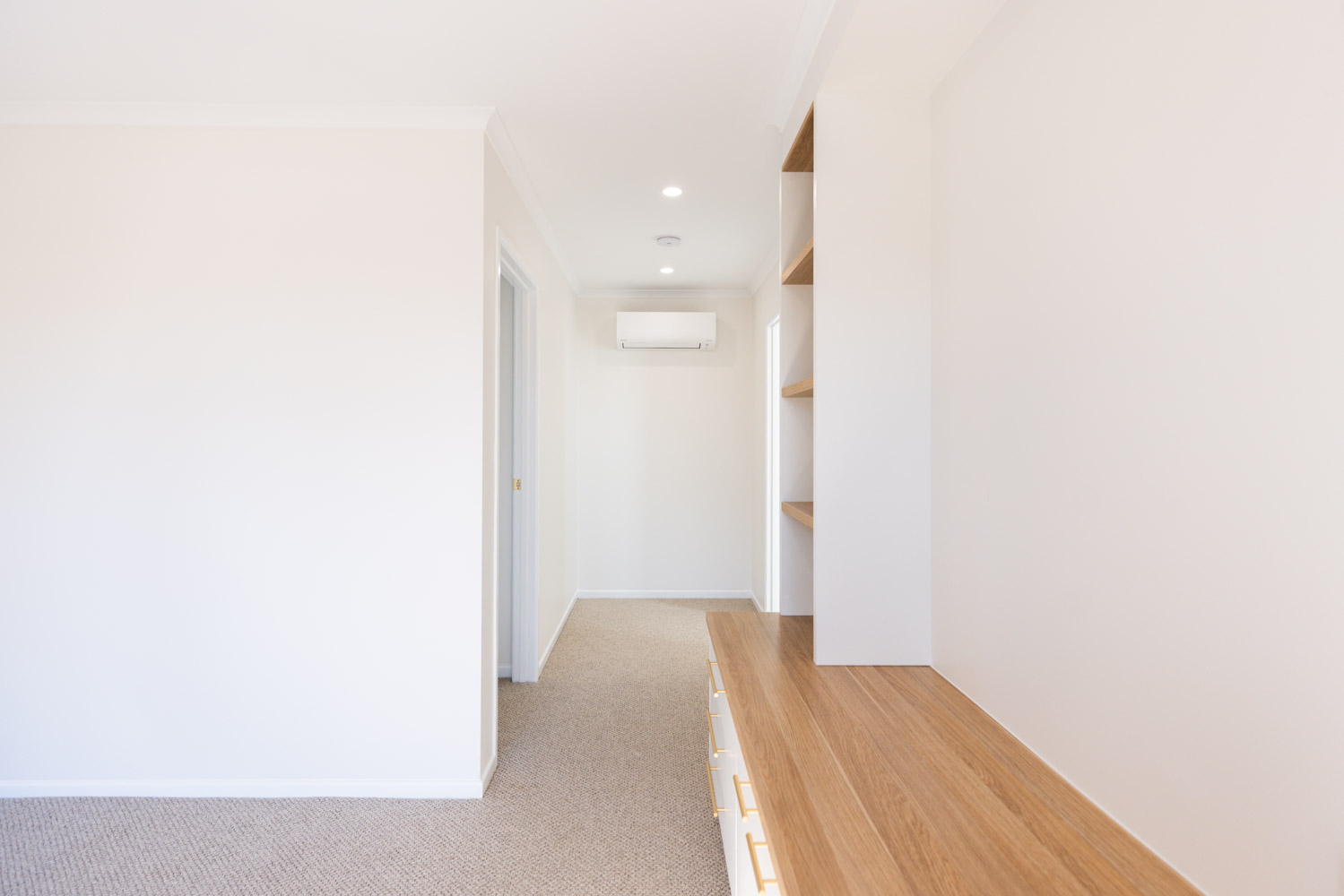 New hallway and joinery detail in Rochedale South full home renovation